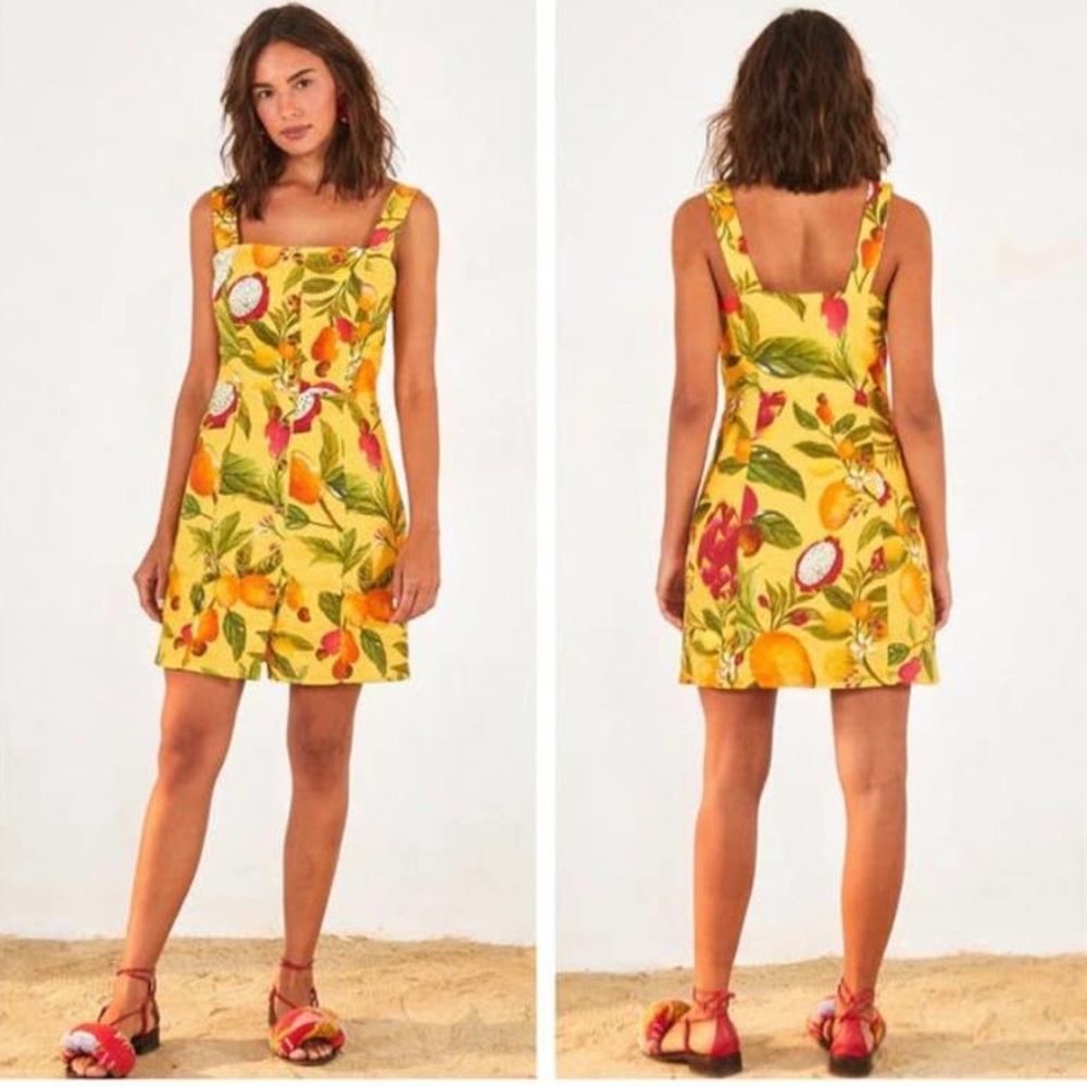 NEW Farm Rio Fruit Lovers Line Mini Dress Size Small